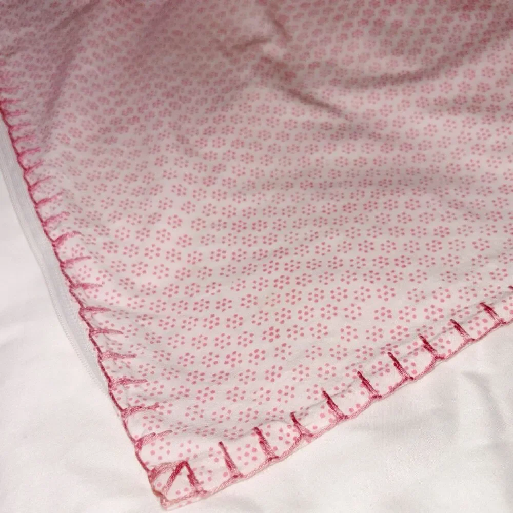 John Robshaw Pillow Sham 100% Cotton Poseti Lotus Pink Euro Sham 26x26